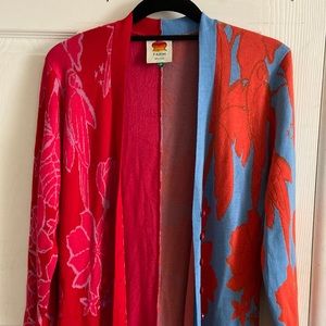 FARM RIO Mixed Living Nature Cardigan Dress